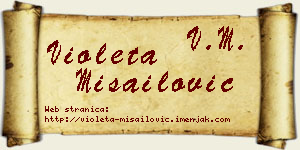 Violeta Misailović vizit kartica